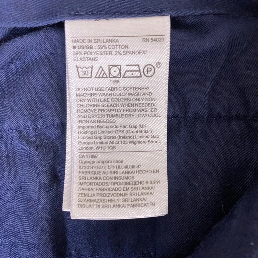 Banana Republic Core Temp Pants Men's 32x36 Slim Straight‎ NonIron Navy Blue *